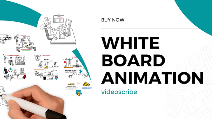 Create an attractive whiteboard animation video for social media by ...