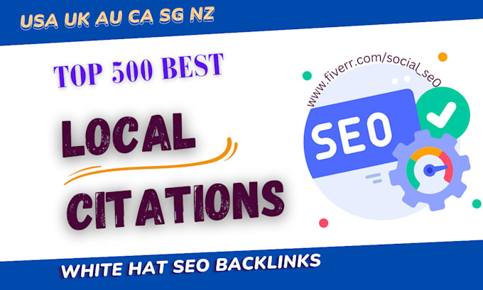 do top 300 local citations and backlinks for local SEO