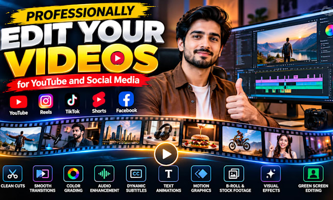 professionally edit your videos for youtube and social media