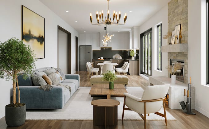 create 3d video walkthrough interior exterior architecture