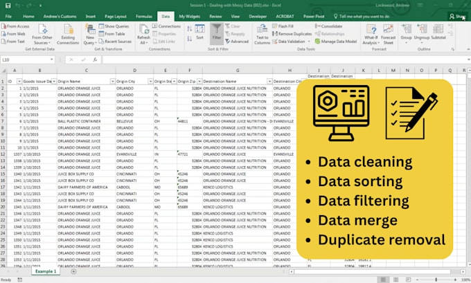 Automated data cleaning excel with 10 out of 10 accuracy by Designwhiz7 ...