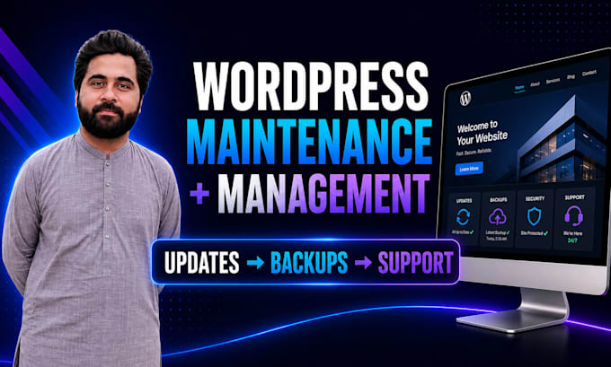 maintain, manage and update your wordpress website