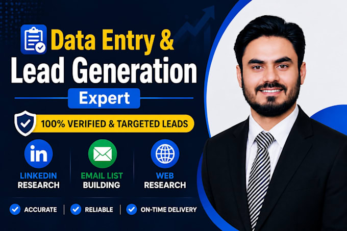 do data entry, lead generation copy paste work and web reserch