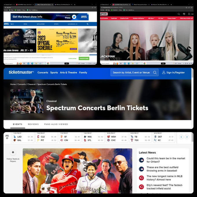 Create ticketmaster accounts purchase and registration for you by