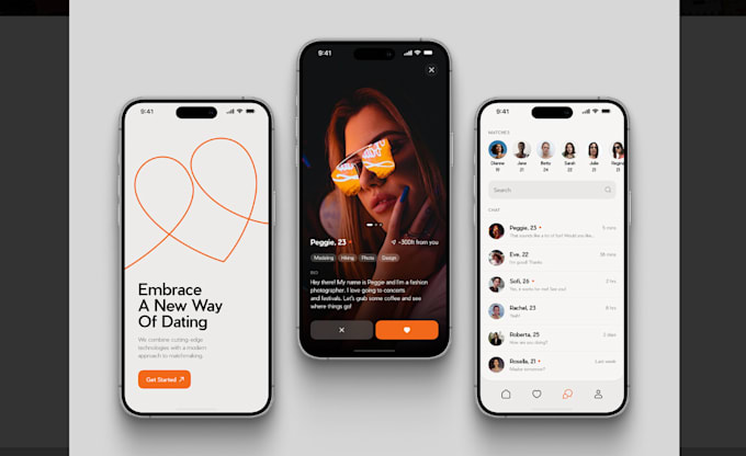 develop top notch dating app, social chat app, dating website like tinder, badoo