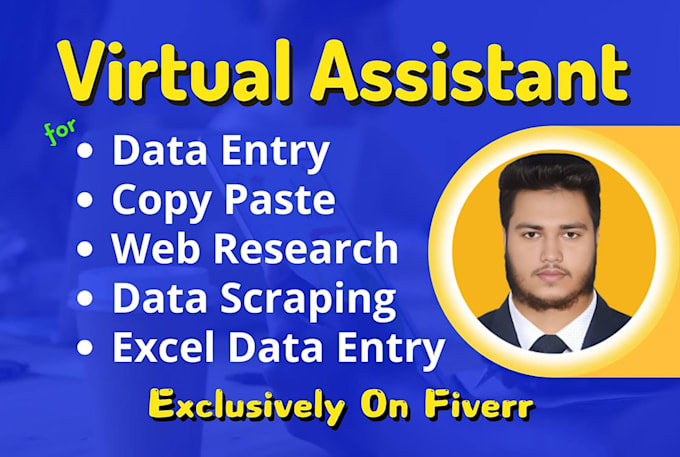 do freelance data entry work, web research, copy paste and excel data entry job