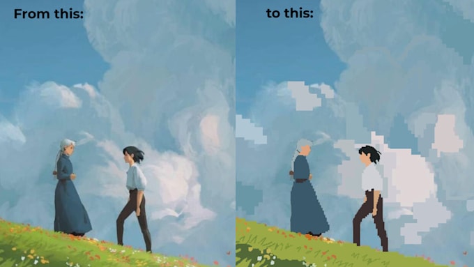 turn your photo into pixel art