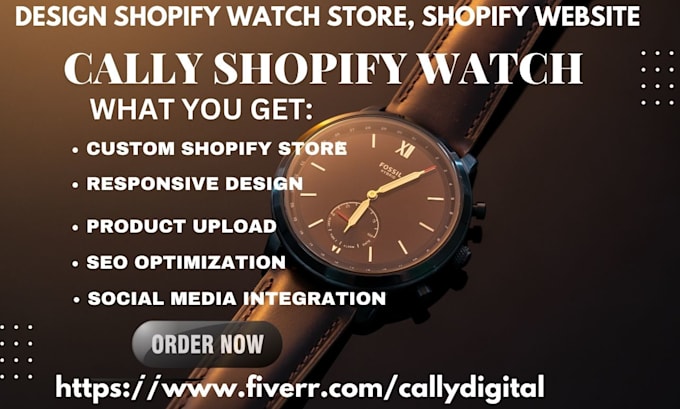 develop and design your stunning watches and accessories shopify store