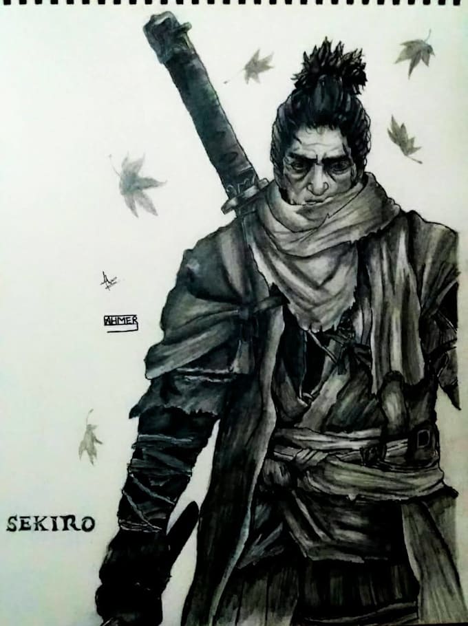 draw you as a samurai or a swordsman