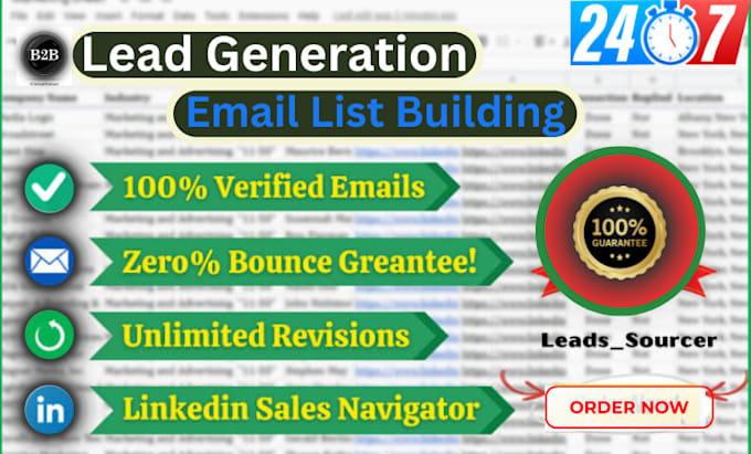 provide targeted b2b leads and email list building