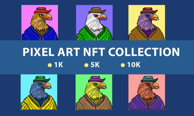 design nft collection in pixel art for your project