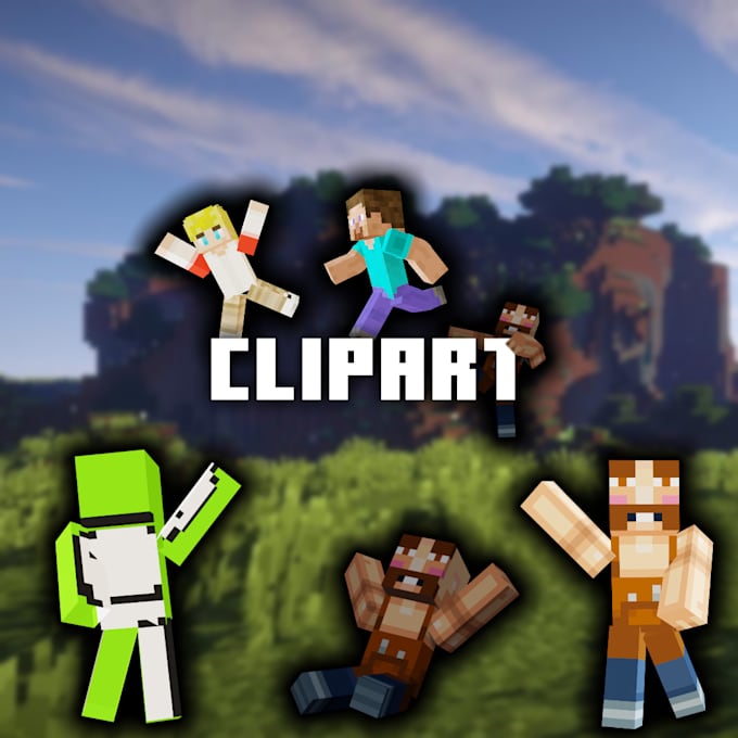 Create minecraft clipart for your minecraft skin by Gowgraphics | Fiverr