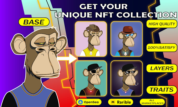 create layers ,traits and accessories for your nft character