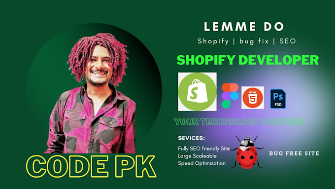 fix shopify bugs, design and liquid shopify developer