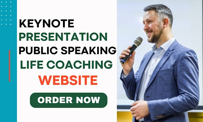 design a life coach, keynote speaker or consultant website
