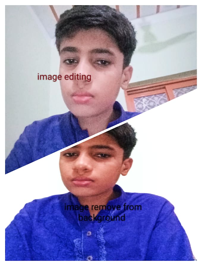 Manually remove image from background or image editing z by