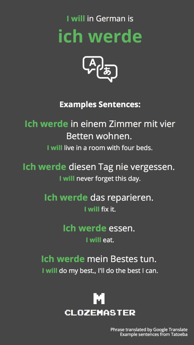 translate english into fluent german