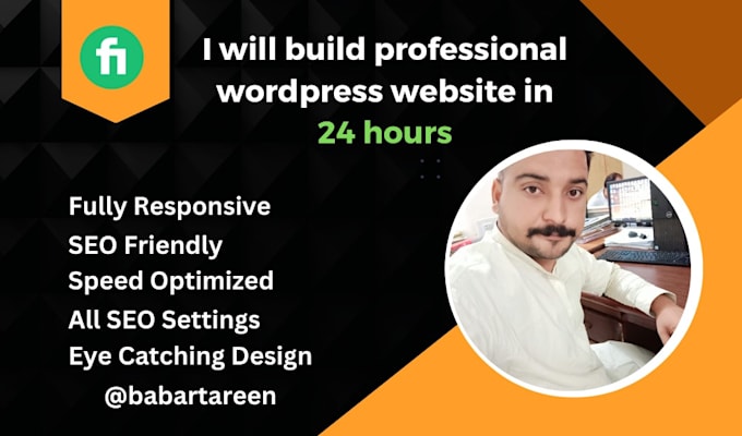 Build professional wordpress website in 24 hours by Tarreen | Fiverr