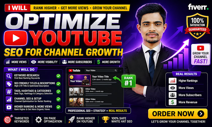 grow your youtube channel with professional video optimization