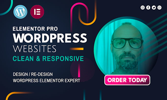 Build a clean, responsive wordpress website with elementor by ...
