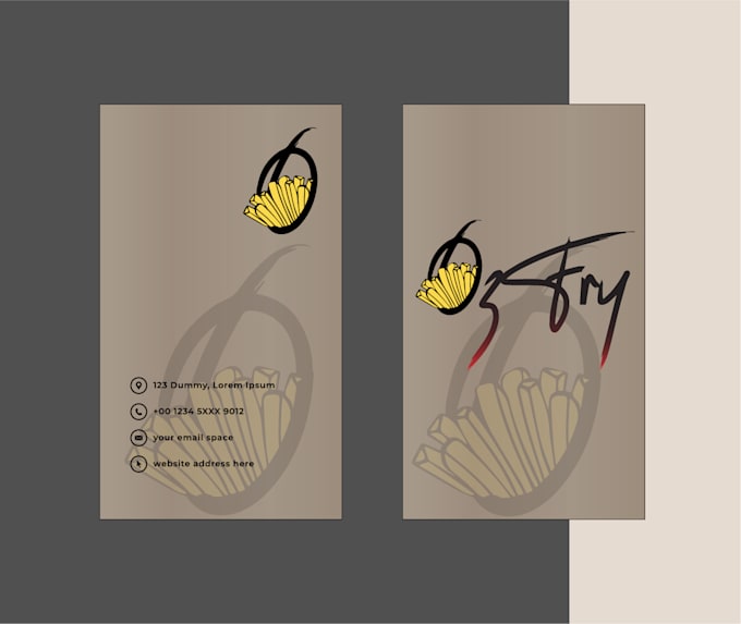 do professional modern minimalist business card design