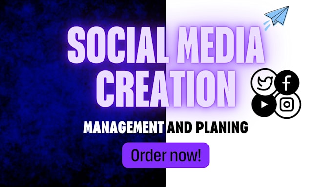 create social media management and content creator