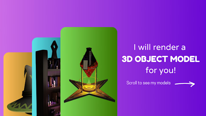 Model and render an object for you by Marwings | Fiverr