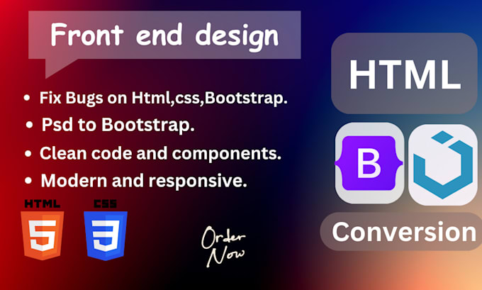 Design website with html, css, uikit and bootstrap by Md_rakibul1 | Fiverr