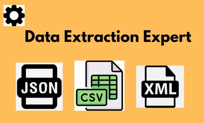 extract information from XML, json, CSV, and excel files