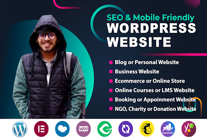 do wordpress website design and development, SEO and mobile friendly