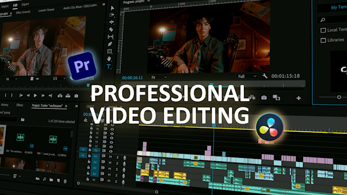 do professional video editing and post production