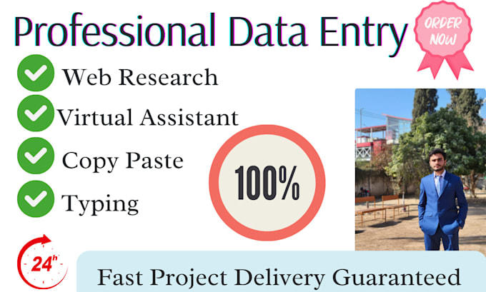 provide excel visual dashboard, accurate data entry, typing services