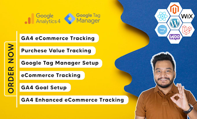 install or fix google analytics 4, conversion tracking GTM, ecommerce tracking