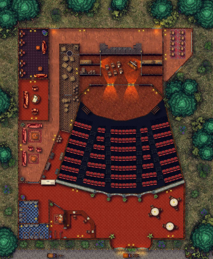 Design a custom top down battle map by Inspiringrpg Fiverr