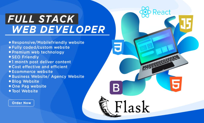 Be full stack developer in python flask by Salmankhokhar13 | Fiverr