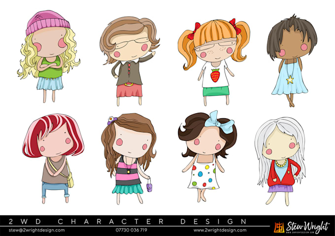 design you cute characters