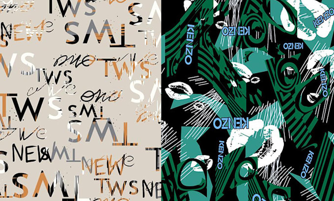 create a custom monogram seamless pattern design