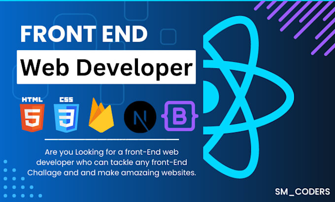 Do front end website development in react js by Sm_coders | Fiverr