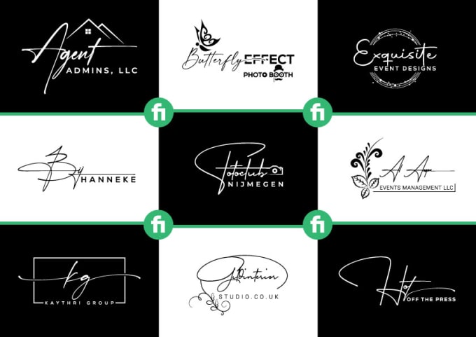 Design luxury handwritten, signature, scripted, cursive logo by ...