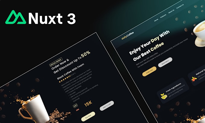 convert figma design with nuxt 3 vue 3 tailwind