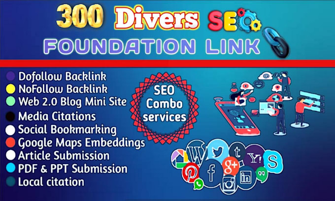 create foundation link 300 diverse backlinks