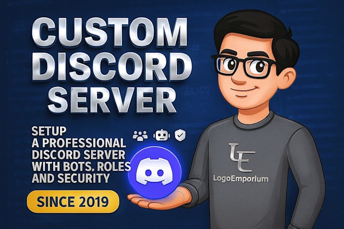 setup a professional discord server with bots, roles and security