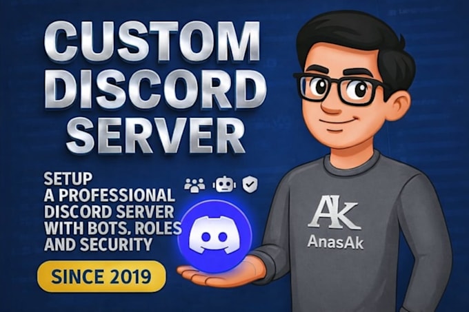 setup a professional discord server with bots, roles and security