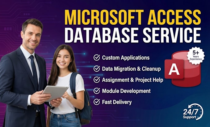 develop microsoft access database project and assignments