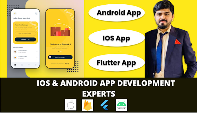 Do your flutter ios and android mobile app or flutter ui with firebase ...