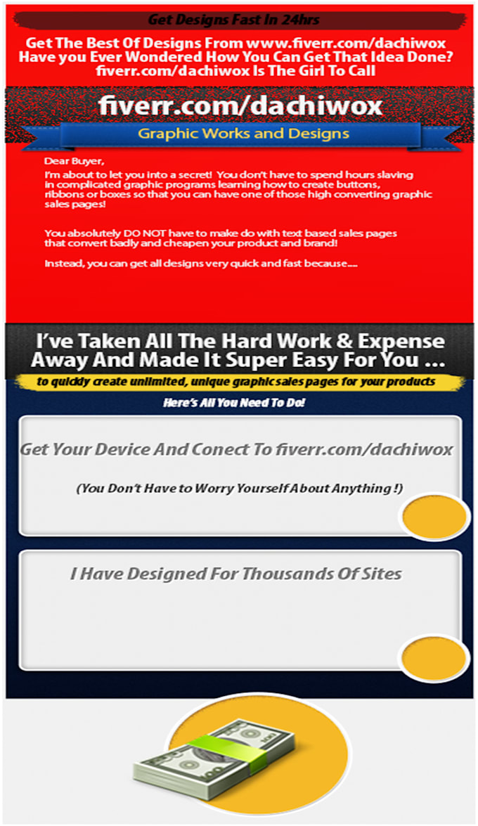 design a magnetic and CONVERTING Landing Page
