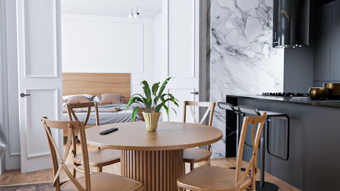 do interior, exterior designing, 3d modelling and rendering