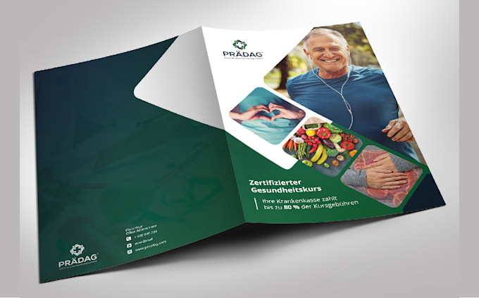 modern corporate presentation folder design in 2 hours