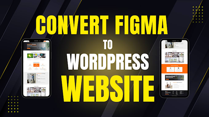 convert xd, psd, figma to wordpress website design with elementor