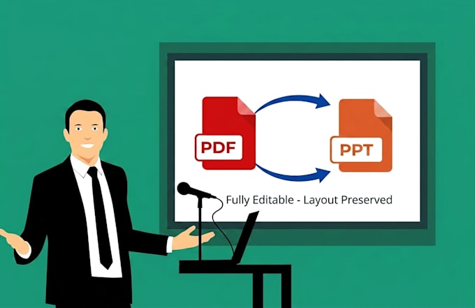 convert pdf to powerpoint slides in PPT or google slides